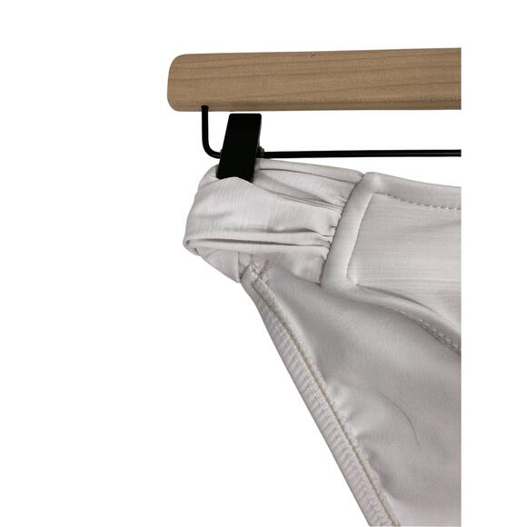 Mossimo Small Mid Rise Waist Women's White Sailor Chic Retro Bikini Bottoms - Picture 2 of 4